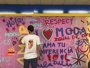 Boa Mistura y personas con discapacidad llenan de color la estación de Metro de Sol al pintar un mural de 20 metros