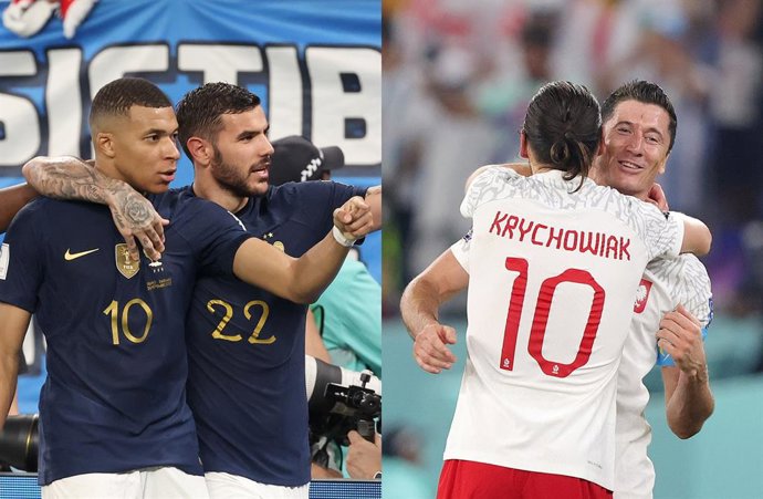 Kylian Mbappé y Robert Lewandowski, duelo de goleadores en el Francia-Polonia