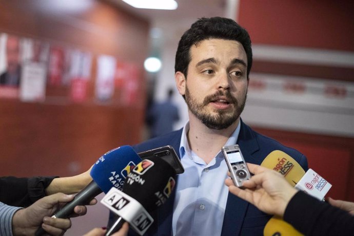 El secretario de Organización del PSOE Aragón, Darío Villagrasa.