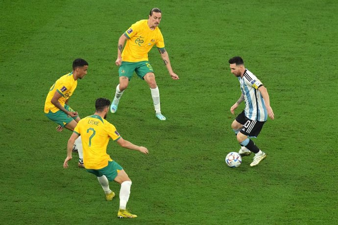El jugador de la selección de Argentina Leo Messi