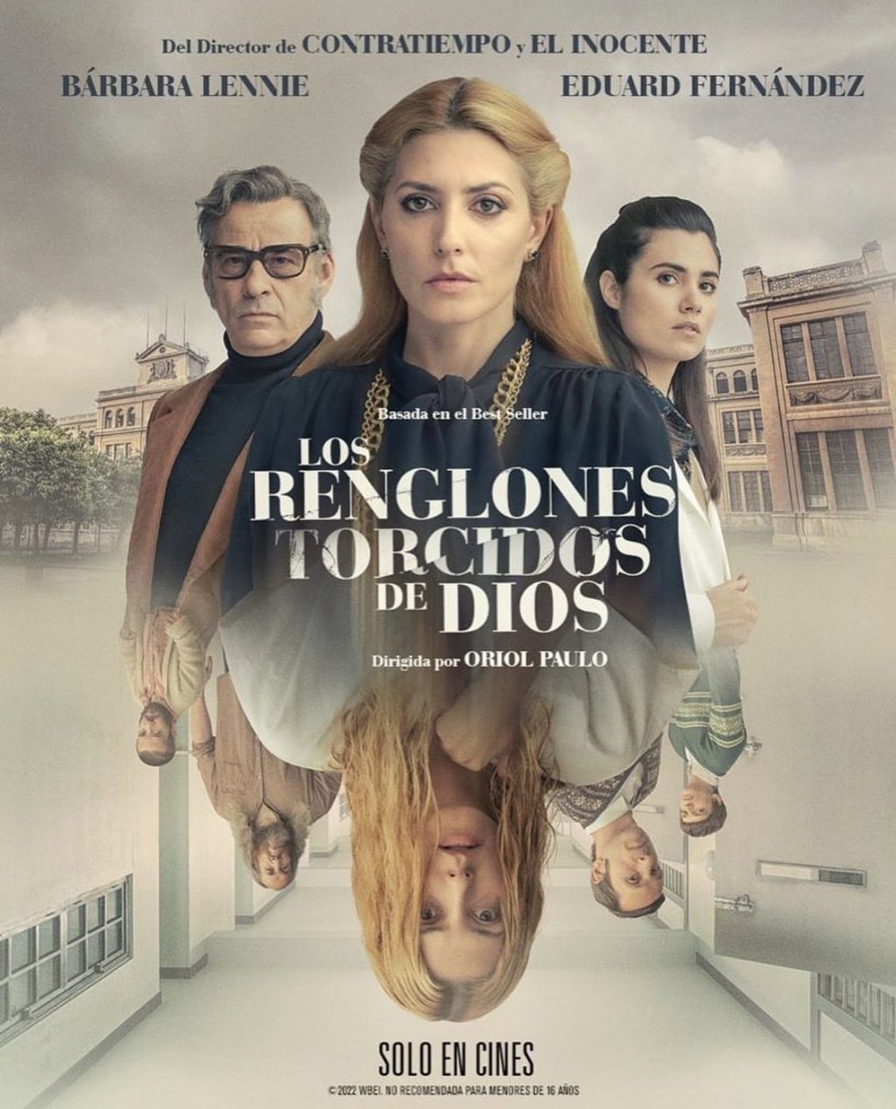 Archivo - Cartel de la película 'Los renglones torcidos de Dios'.