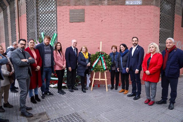 El Ayuntamiento de Málaga realiza un acto en memoria de García Caparrós en el 45 aniversario de su muerte