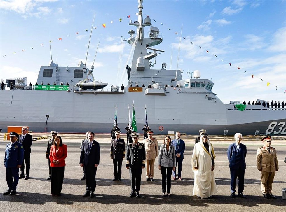 Acto de entrega de la tercera corbeta de Navantia a la Marina de Arabia Saudí
