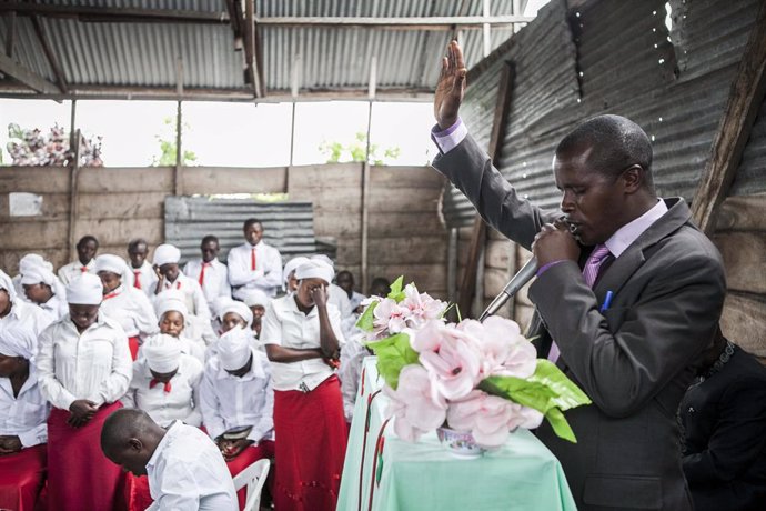 Una misa en la región congoleña de Kivu Norte