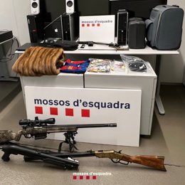 Part dels objectes intervinguts pels Mossos d'Esquadra