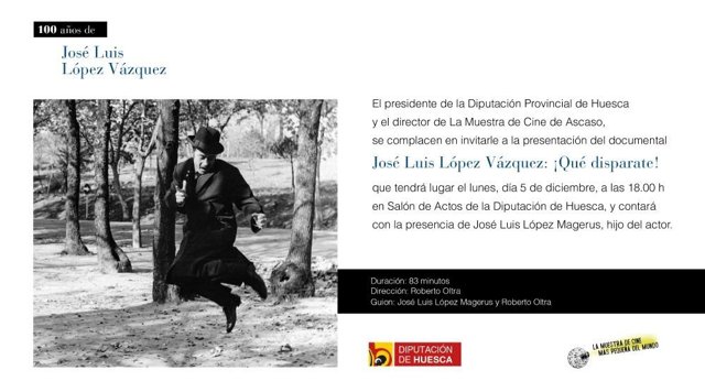 Cartel del homenaje de la DPH al actor.