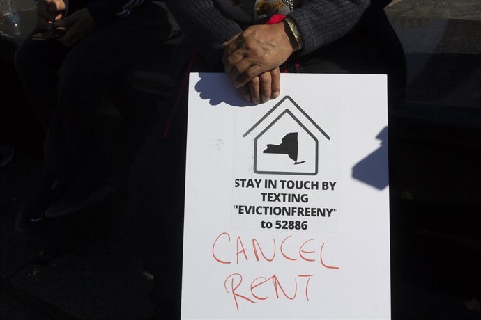 Archivo - Manifestación en Nueva York contra los desahucios