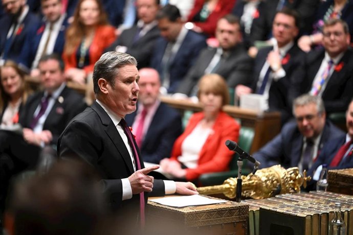 El líder de la oposición británica (Partido Laborista), Keir Starmer, Londres, Reino Unido