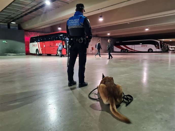 Agente de la Policía Municipal de Pamplona.