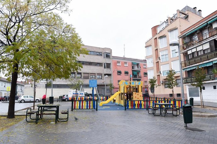 El parque donde ha fallecido un joven de 15 años, en el distrito de Villaverde, a 5 de diciembre de 2022, en Madrid (España).