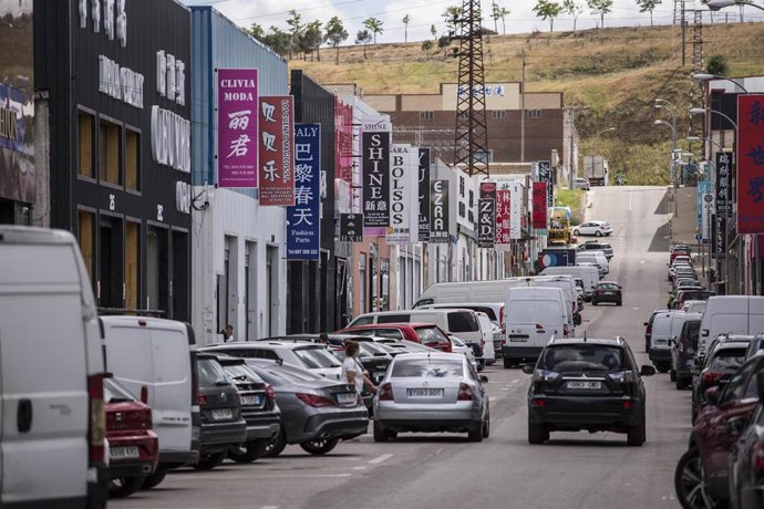 Archivo - Exterior del polígono industrial de Cobo Calleja, a 24 de mayo de 2021, en Fuenlabrada, Madrid (España).