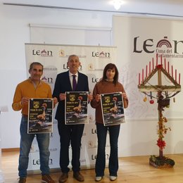 Acto de presentación del Goldball Freestyle Championship que se celebrará en León los días 9 y 10 de diciembre