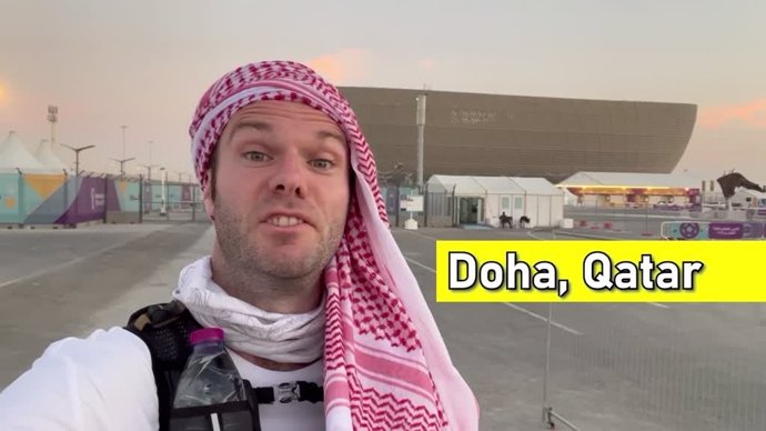 La experiencia y los retos de este aficionado por las calles de Qatar durante el Mundial