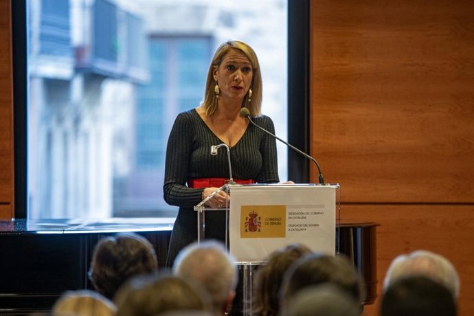 La delegada del Gobierno en Catalunya, Maria Eugnia Gay, en el acto de celebración del 44 aniversario de la Constitución.