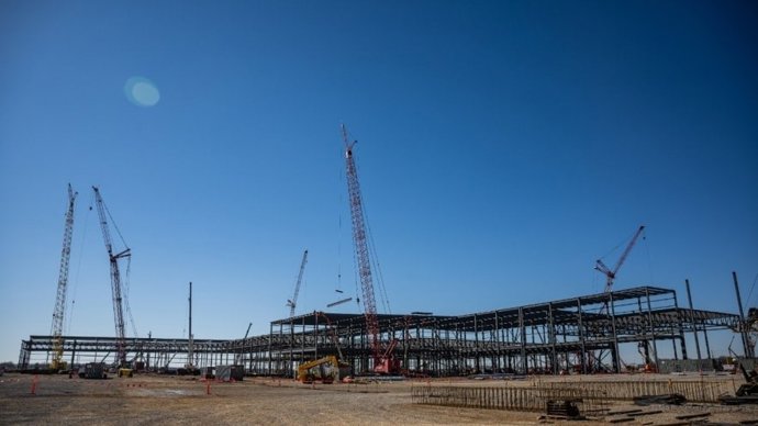 BlueOval SK Battery Park, la nueva fábrica de baterías de Ford y SK On en Kentucky (Estados Unidos).
