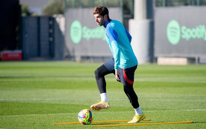 El jugador del FC Barcelona Sergi Roberto en un entrenamiento