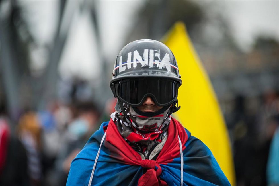 Archivo - Protestas contra el gobierno de Colombia del expresidente Iván Duque, en Bogotá.