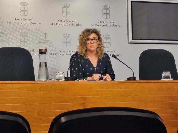 Archivo - La portavoz de Ciudadanos en la Junta General, Susana Fernández