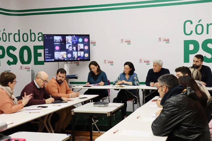 Reunión de la ejecutiva provincial del PSOE de Córdoba.