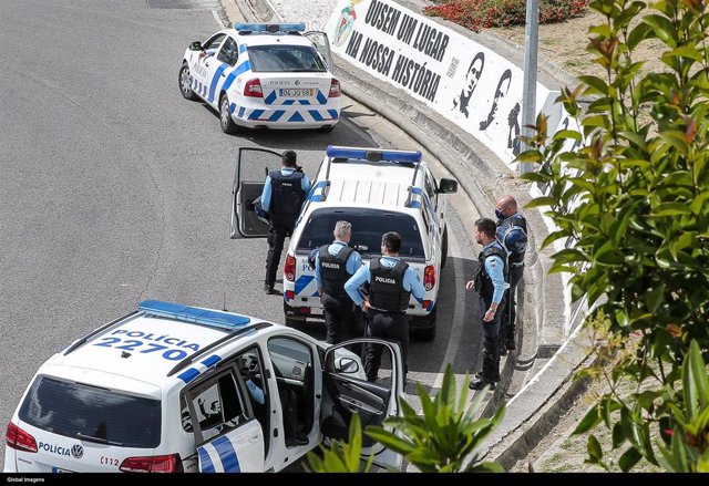 Policía en Lisboa