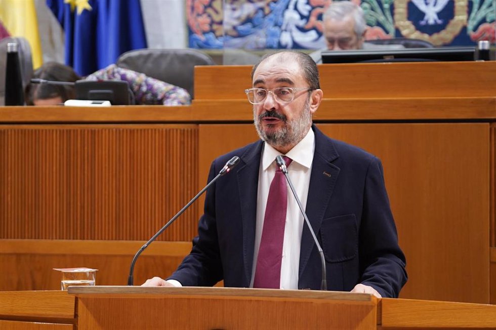 El presidente del Gobierno de Aragón, Javier Lambán.