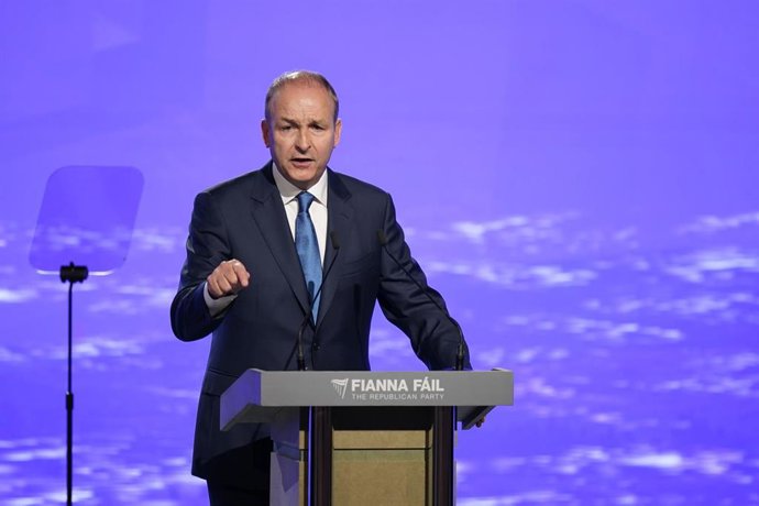 Archivo - El primer ministro irlandés, Micheal Martin