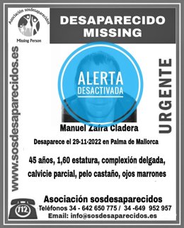 Localizado Manuel Zafra Cladera.