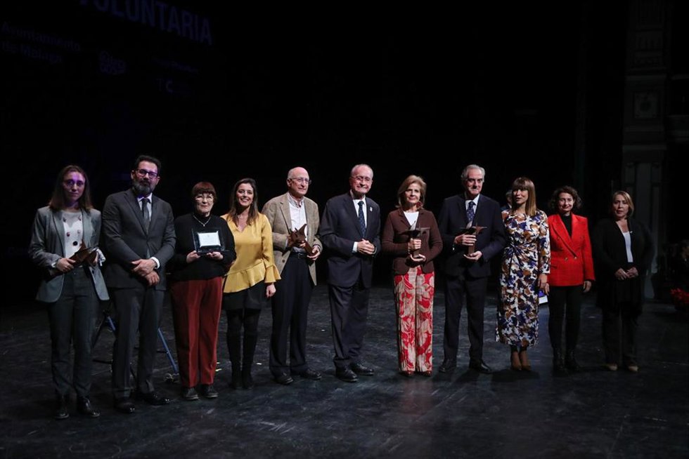 Gala de entrega de los premios los premios 'Málaga Voluntaria' que reconocen a Womet, Asites, Fundación El Pimpi y Esperanza Oña.