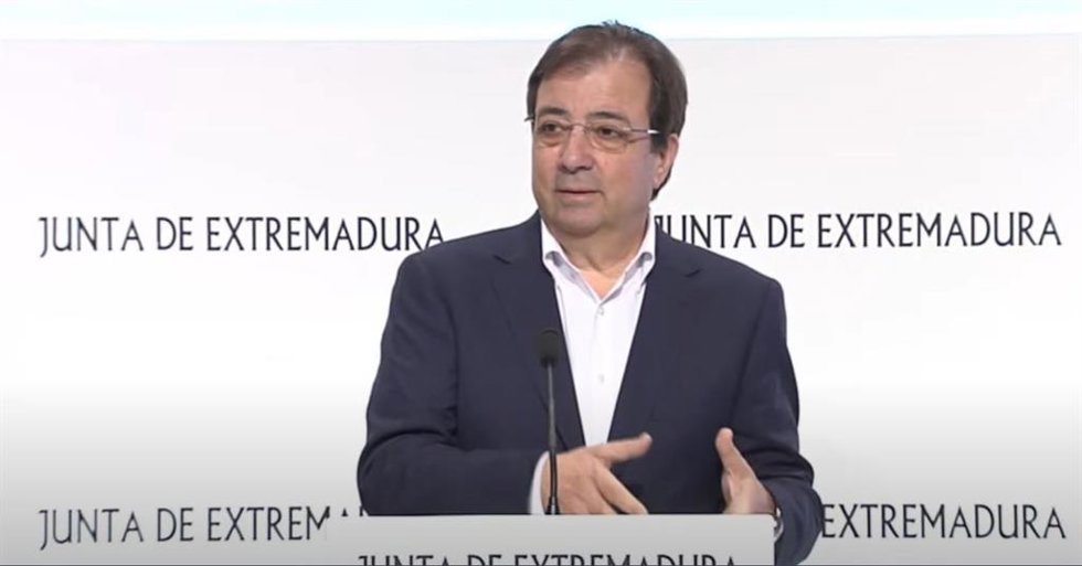 El presidente de la Junta, Guillermo Fernández Vara, en una imagen de archivo