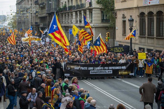 Una imatge de la manifestació en la qual ha participat Borrs