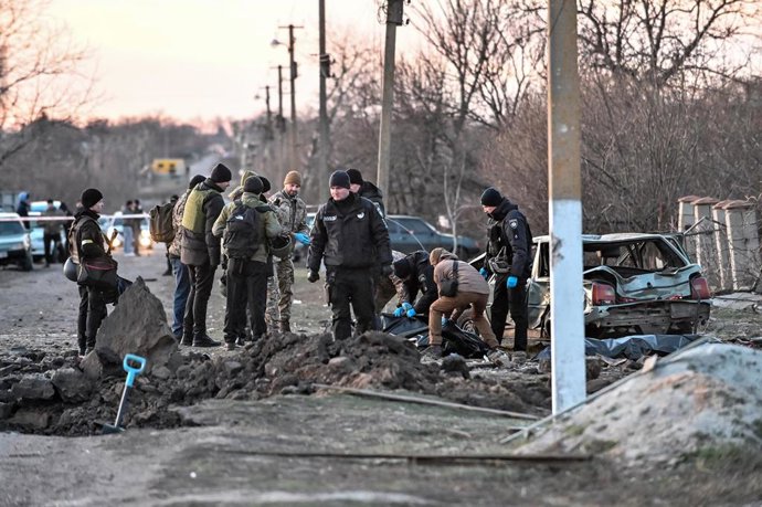 Imagen de archivo de un ataque con misiles.