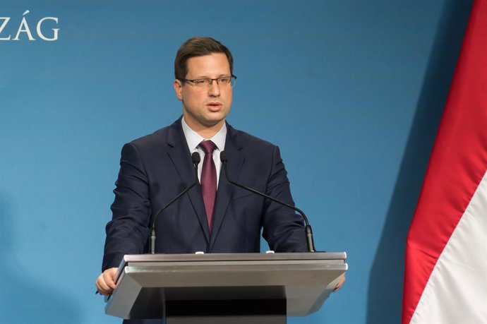 Archivo - El portavoz del Gobierno de Hungría, Gergely Gulyas