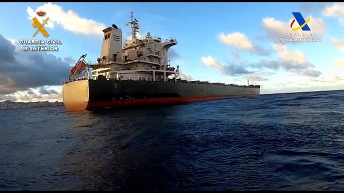 El buque que transportaba la droga interceptada en el Puerto de Las Palmas