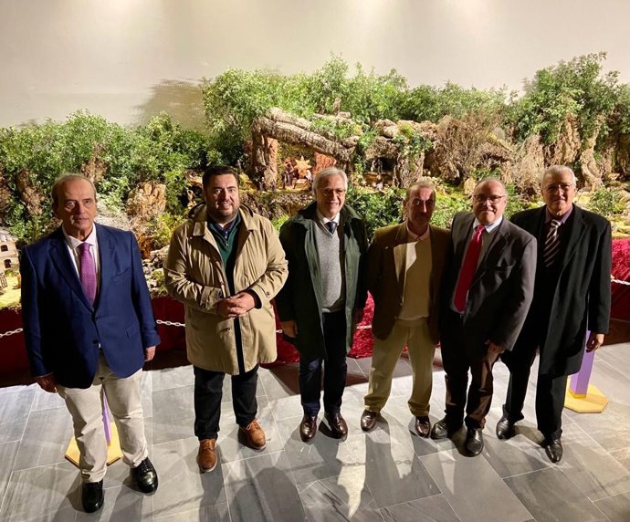 Inauguración de la exposición de belenes en los Claustros de Jerez de la Frontera (Cádiz)