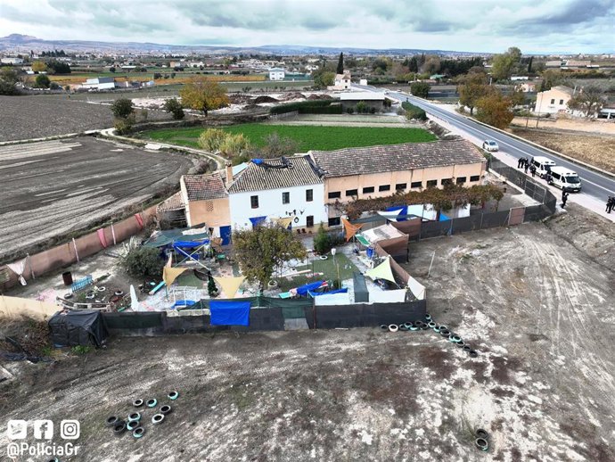 Cortijo de Granada donde se celebran fiestas ilegales