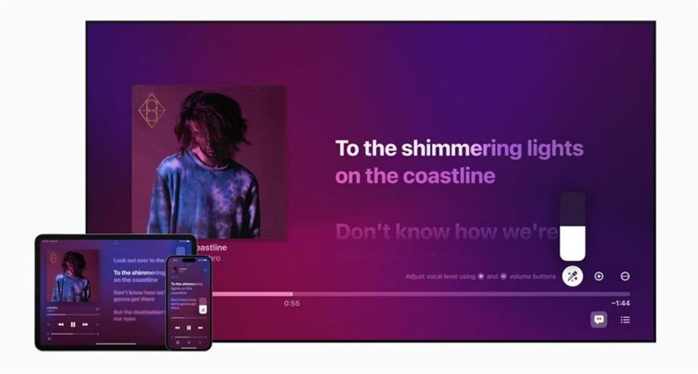 Nueva experiencia de karaoke Apple Music Sing