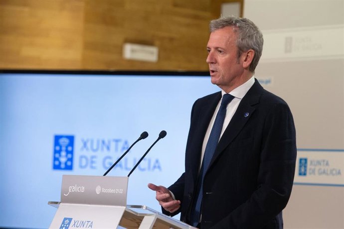 El presidente de la Xunta, Alfonso Rueda, comparece para informar sobre los asuntos acordados en el Consello.