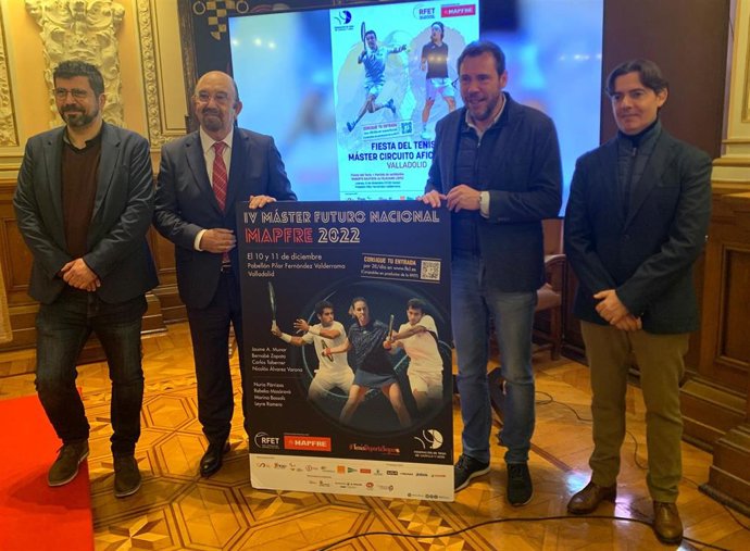 Presentación de los torneos de tenis que acogerá Valladolid entre el 8 y el 11 de diciembre.