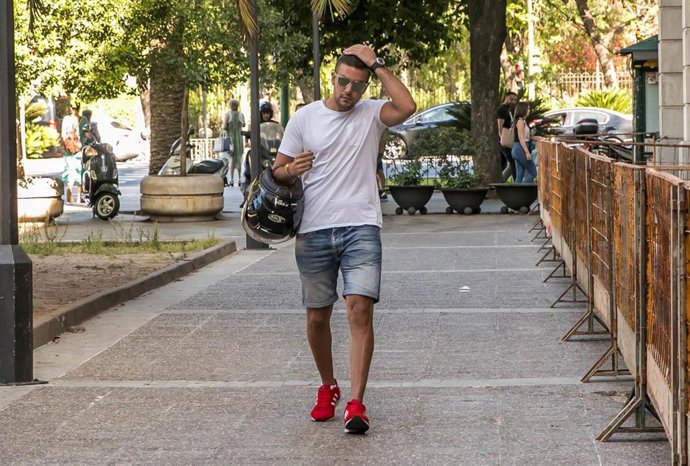 Archivo - Ángel Boza , miembro de 'La Manada' a la llegada a los juzgados de Sevilla (archivo)