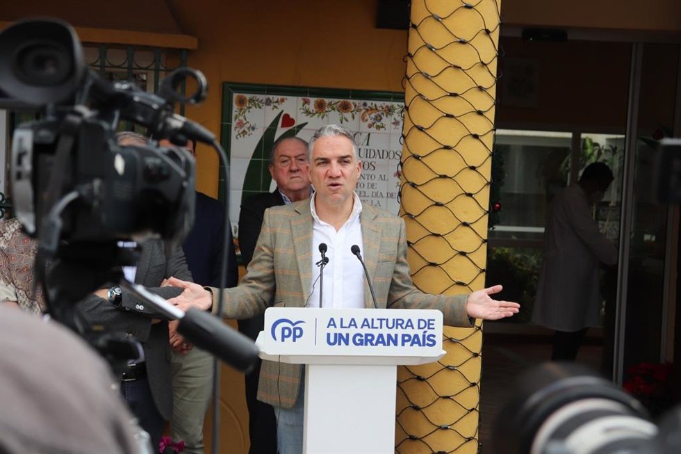 El coordinador general del PP, Elías Bendodo.