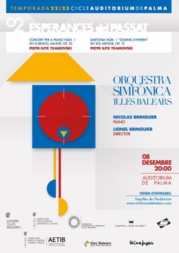 Concierto de Txaikovsky  en el marco del ciclo Auditorium de Palma de la Orquesta Sinfónica.