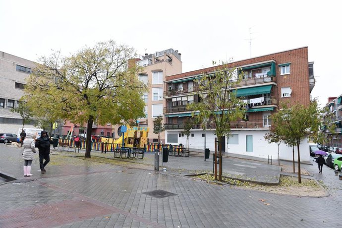 El parque donde ha fallecido un joven de 15 años, en el distrito de Villaverde, a 5 de diciembre de 2022, en Madrid (España). 