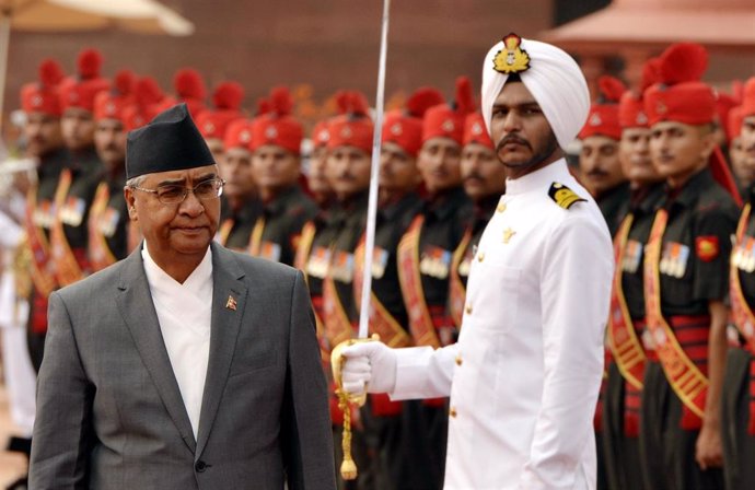 El primer ministro de Nepal, Sher Bahadur Deuba.