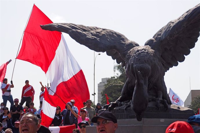 Manifestantes en Perú (Archivo)