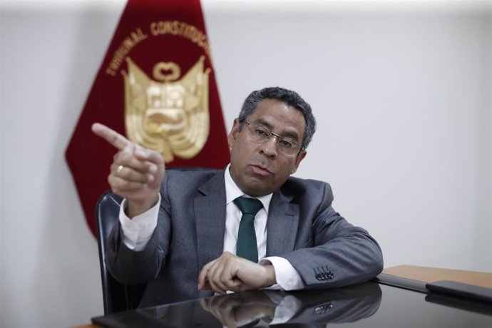 El presidente del Tribunal Constitucional peruano, Francisco Morales