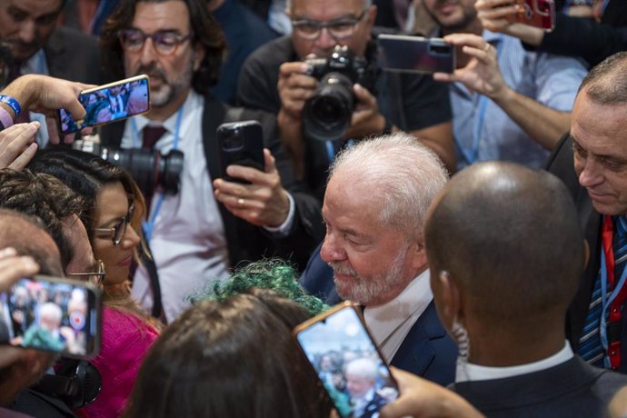 El presidente electo de Brasil, Luiz Inácio Lula da Silva, en la cumbre de la COP27 en Egipto