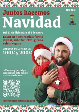 Cartel de la campaña del Ayuntamiento de Mazarrón 'Juntos hacemos Navidad'
