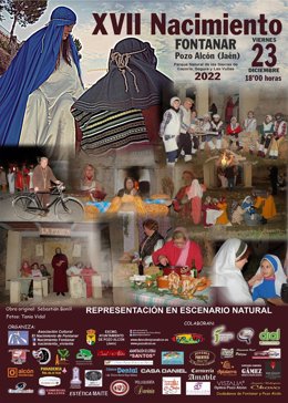 Cartel del Nacimiento Viviente de Fontanar.