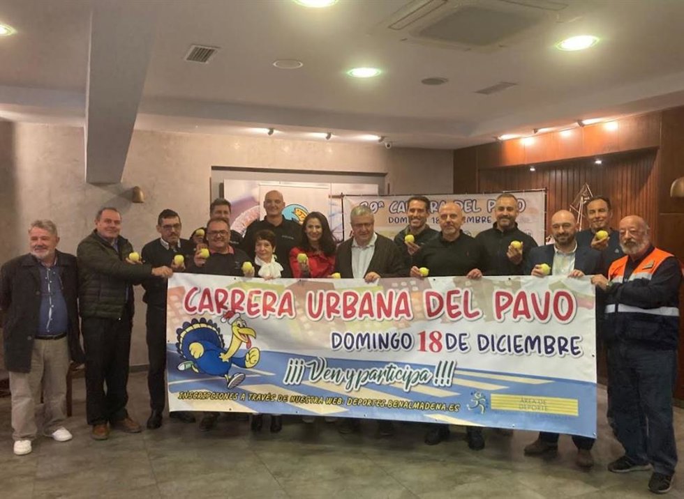 Presentación de la  carrera del pavo de Benalmádena