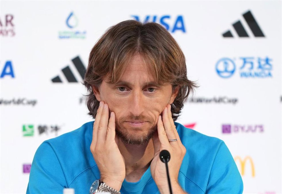 El jugador de Croacia  Luka Modric